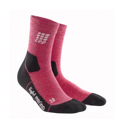 Kompresné ponožky dámske CEP Ultralight Merino ružové