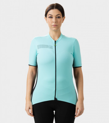 Letný cyklistický dámsky dres Alé Cycling Solid Color Block Lady modrý