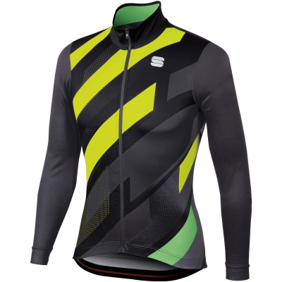 Sportful Volt Thermal dres čierny/antracit/fluo žltý