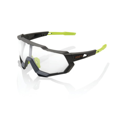 Cyklistické okuliare 100% SPEEDTRAP - Soft Tact Cool Grey - Photochromic Lens sivé/žlté