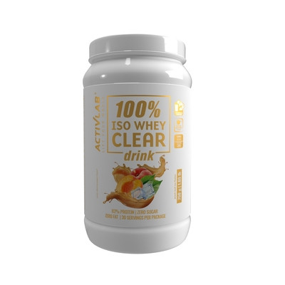 Proteínový prášok 100% Iso Whey Clear Drink ActivLab broskyňa ice tea 750g