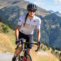 Letný cyklistický dámsky dres Alé Cycling Play PR-E biely