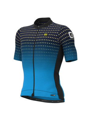 Letný cyklistický dres pánsky ALÉ PRS BULLET - čierno-tyrkysový Letný cyklistický dres pánsky ALÉ PRS BULLET - čierno-tyrkysový