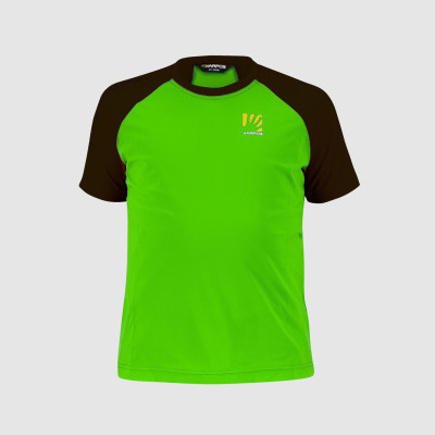 Letné outdoorové tričko detské Karpos Lavaredo zelené/čierne