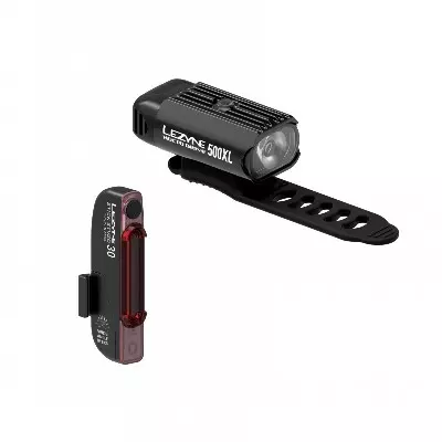 Set svetiel Lezyne predné Hecto Drive 500XL + zadné Stick Drive 30