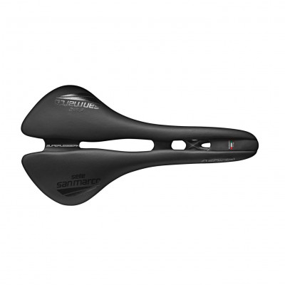 Cyklistické sedlo unisex Selle San Marco Aspide Open-Fit Superleggera Wide čierne