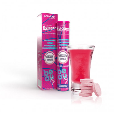 Výživový doplnok ActivLab Collagen Beauty jahoda 20 tabliet