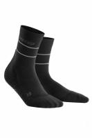 Kompresné vysoké ponožky CEP REFLECTIVE pánske čierne