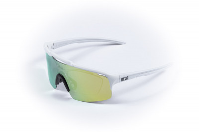 Cyklistické okuliare NEON ARROW OPTIC White Mirrortronic Gold biele