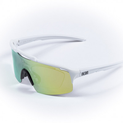 Cyklistické okuliare NEON ARROW OPTIC White Mirrortronic Gold biele