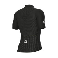 Letný cyklistický pánsky dres Alé Cycling PR-S Zig Zag čierny back