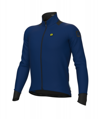 Zateplený zimný cyklistický dres pánsky Alé Cycling K-IDRO Klimatik modrý