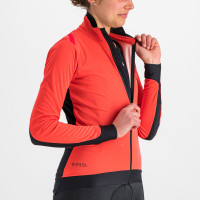 Zimná cyklistická bunda dámska Sportful Fiandre Medium červený grepfruit