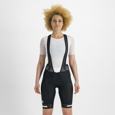Letné cyklistické nohavice s trakmi dámske Sportful Neo čierne/biele