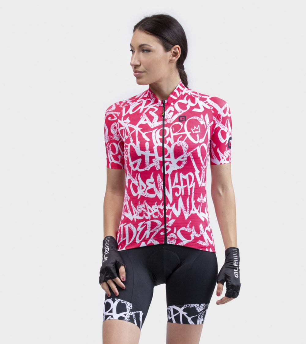 Letný dámsky cyklistický dres Alé Cycling Solid Ride Lady červený