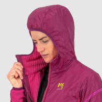 Vetruodolná outdoorová bunda dámska Karpos Federa malinová/ružová