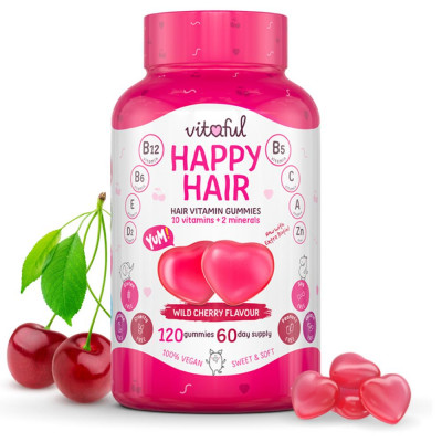 Vlasové vitamíny Happy Hair Vitaful 120 kapsúl
