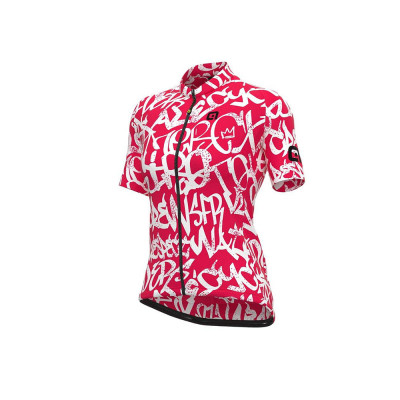 Letný cyklistický dres dámsky Alé Cycling Solid Ride Lady červený