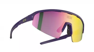 Cyklistické okuliare Neon Arrow 2.0 Small fialové, Mirror violet cat. 3