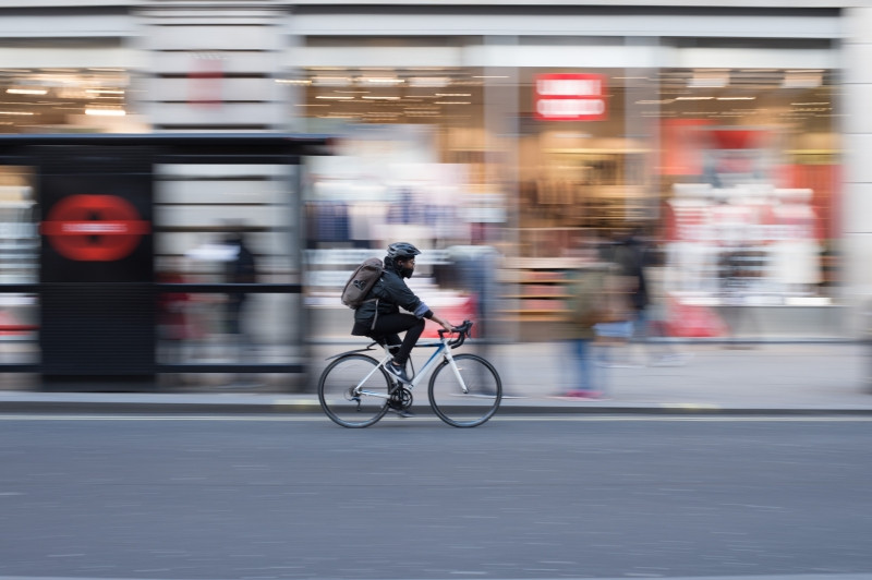 Cyklista v meste