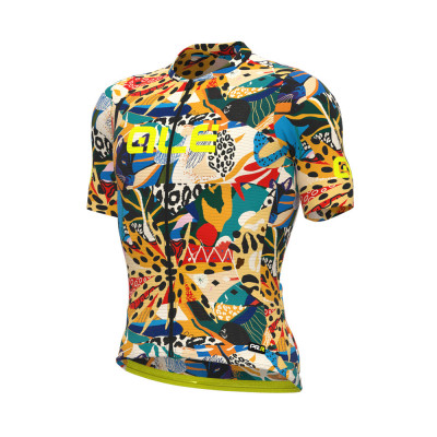 Letný cyklistický pánsky dres Alé Cycling PR-R Kenya žltý