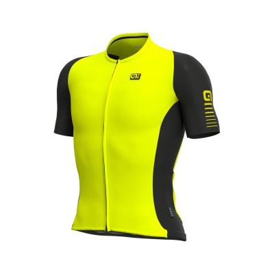 Letný cyklistický dres pánsky ALÉ R-EV1 RACE 2.0 žltý