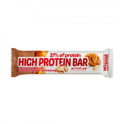 Proteínová tyčinka ActivLab High Protein Bar arašidy/karamel 49 g