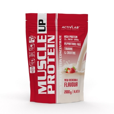 Proteínový prášok Muscle Up Protein ActivLab jahoda 2000g