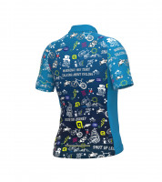 Letný cyklistický dres detský Alé Kids Vibes modrý