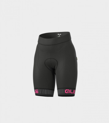 Letné dámske cyklistické nohavice Alé Solid Traguardo čierne/ružové