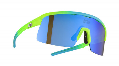 Cyklistické okuliare Neon Arrow 2.0 zelené/modré, Mirror blue cat. 3