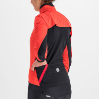 Zimná cyklistická bunda dámska Sportful Fiandre Medium červený grepfruit