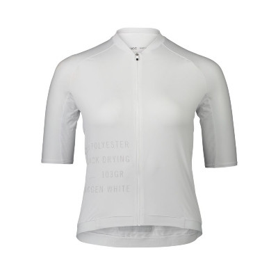 Letný cyklistický dres dámsky POC Pristine Print Jersey Hydrogen White