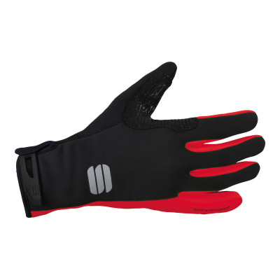 Zimné cyklistické rukavice Sportful WindStopper Essential 2 čierne/červené