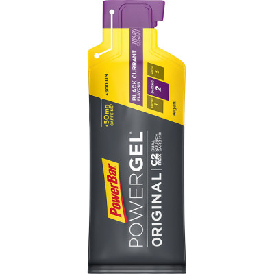 Energetický gél s kofeínom PowerBar PowerGel čierne ríbezle 41 g