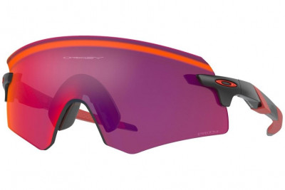 Cyklistické okuliare Oakley Encoder Matte Black Prizm Road čierne/fialové