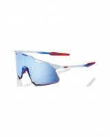 Cyklistické okuliare 100% Hypercraft - TotalEnergies Team Matte White / Metallic Blue - HiPER Blue Multilayer Mirror