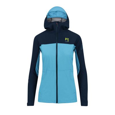Letná outdoorová bunda dámska Karpos Lot Rain tmavomodrá/tyrkysová