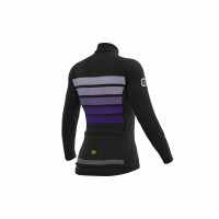 Zateplený cyklistický dres Alé dámsky PR-R Sombra Wool Thermo čierny/fialový