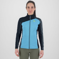 Outdoorová dámska flíska Karpos FEDERA FULL-ZIP Blue Atoll/Vulcan/Midnight modrá.