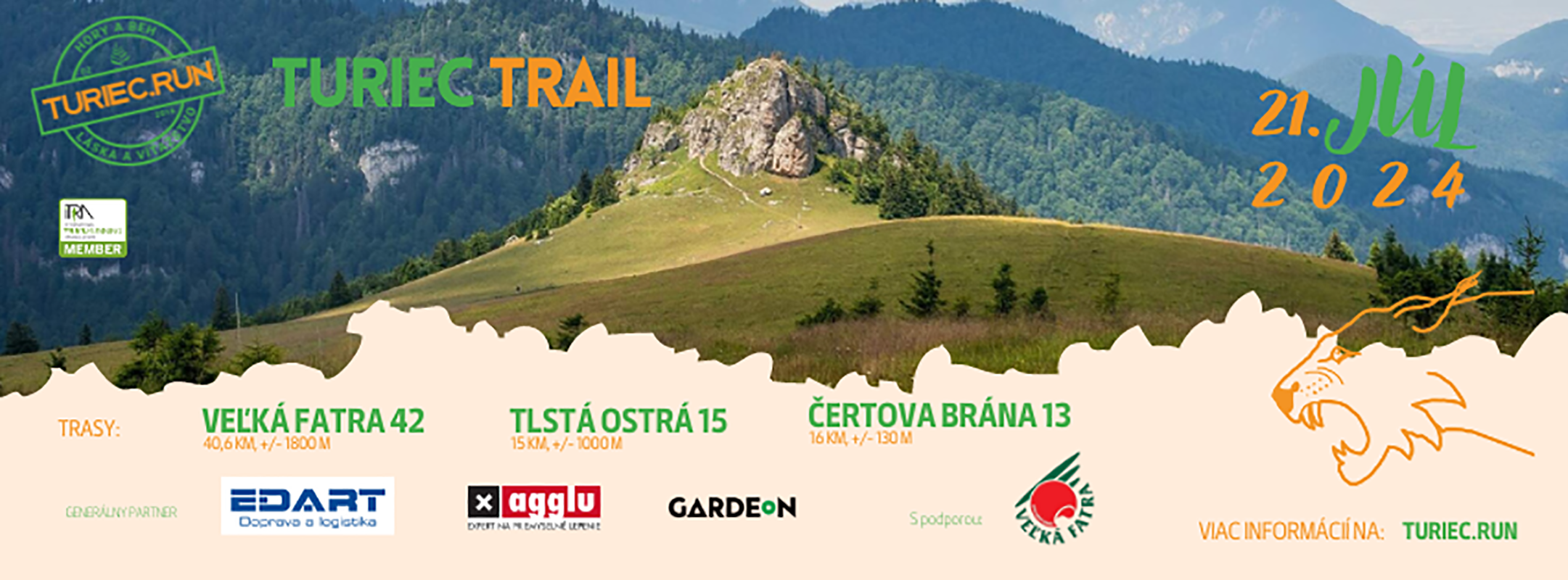 Horský trailový maratón TURIEC TRAIL 2024 - Veľká Fatra