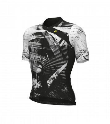 Letný cyklistický dres Alé Cycling Palm PR-E pánsky čierny/biely