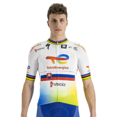 Letný pánsky cyklistický dres Sportful TotalEnergies BODYFIT TEAM biely