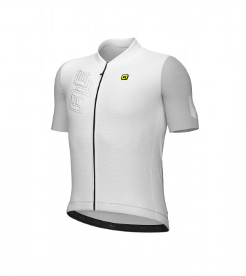 Letný cyklistický dres Alé Cycling Follow Me PR-E pánsky biely