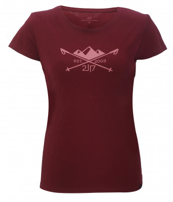 APELVIKEN - dámské  triko s krátkým rukávem - Wine red