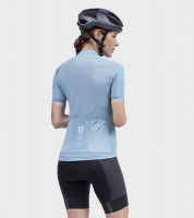 Letný cyklistický dámsky dres Alé Cycling R-EV1 Silver Cooling Lady svetlomodrý