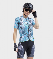 Letný cyklistický dámsky dres Alé Cycling PR-R Amazzonia modrý