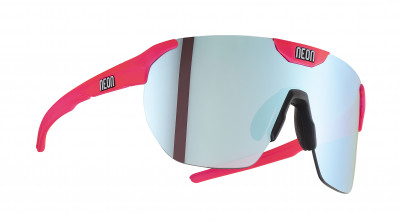 Cyklistické okuliare Neon Core ružové + Pevné púzdro, Mirror Steel cat 3