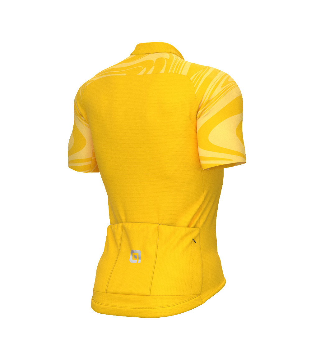 Letný pánsky cyklistický dres Ale Cycling R-EV1 Artika žltý
