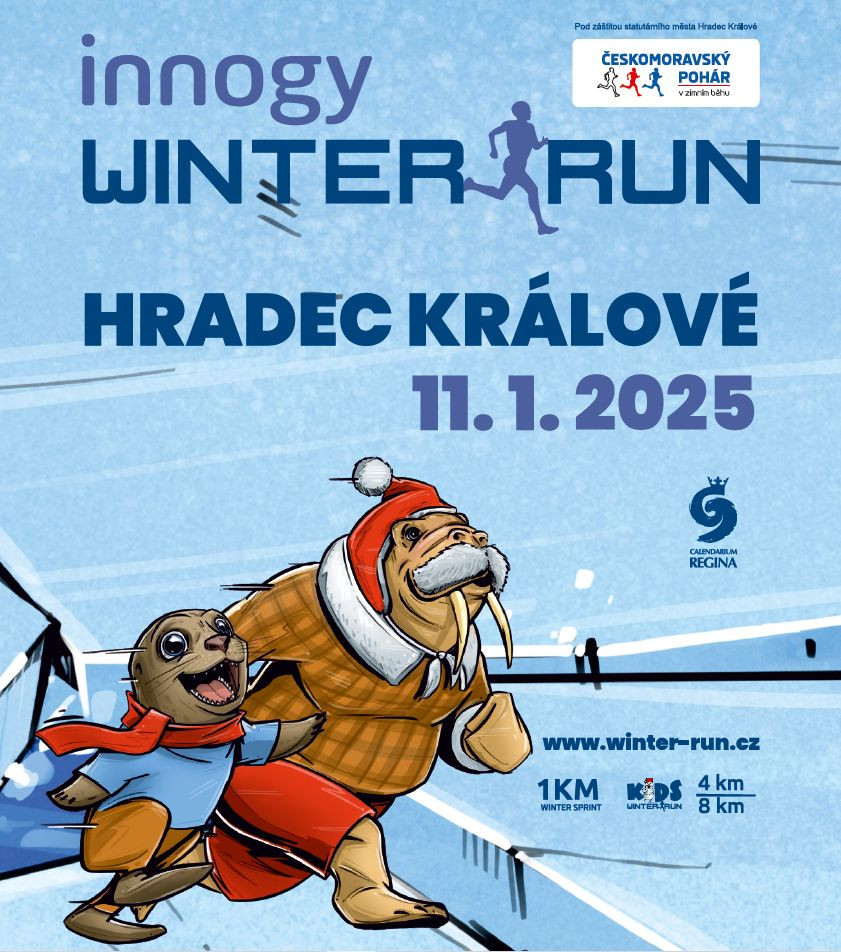 Innogy Winter Run 2025 - beh Hradec Králové